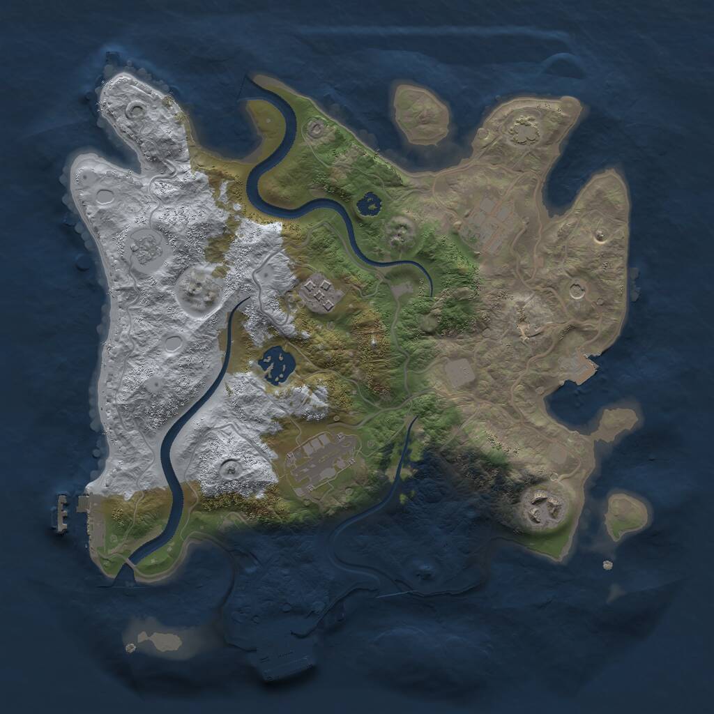 Rust Map: Procedural Map, Size: 3000, Seed: 1698271249, 11 Monuments
