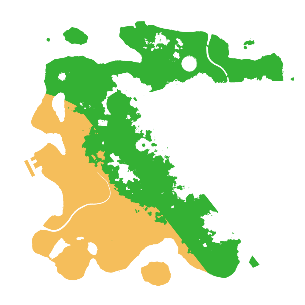 Biome Rust Map: Procedural Map, Size: 3500, Seed: 49994