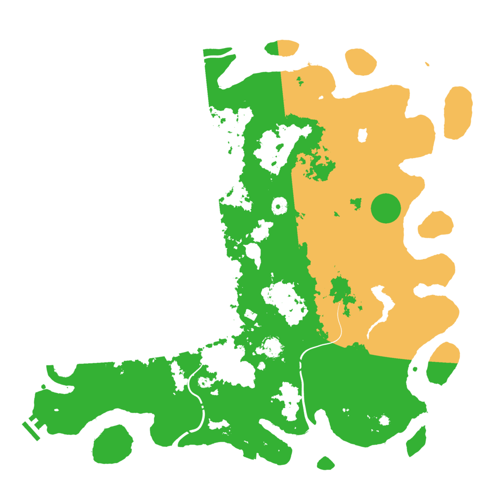 Biome Rust Map: Procedural Map, Size: 4400, Seed: 14246