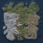 Thumbnail Rust Map: Procedural Map, Size: 4500, Seed: 2136098277, 16 Monuments