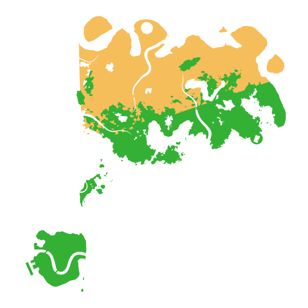 Biome Rust Map: Procedural Map, Size: 4600, Seed: 83472916