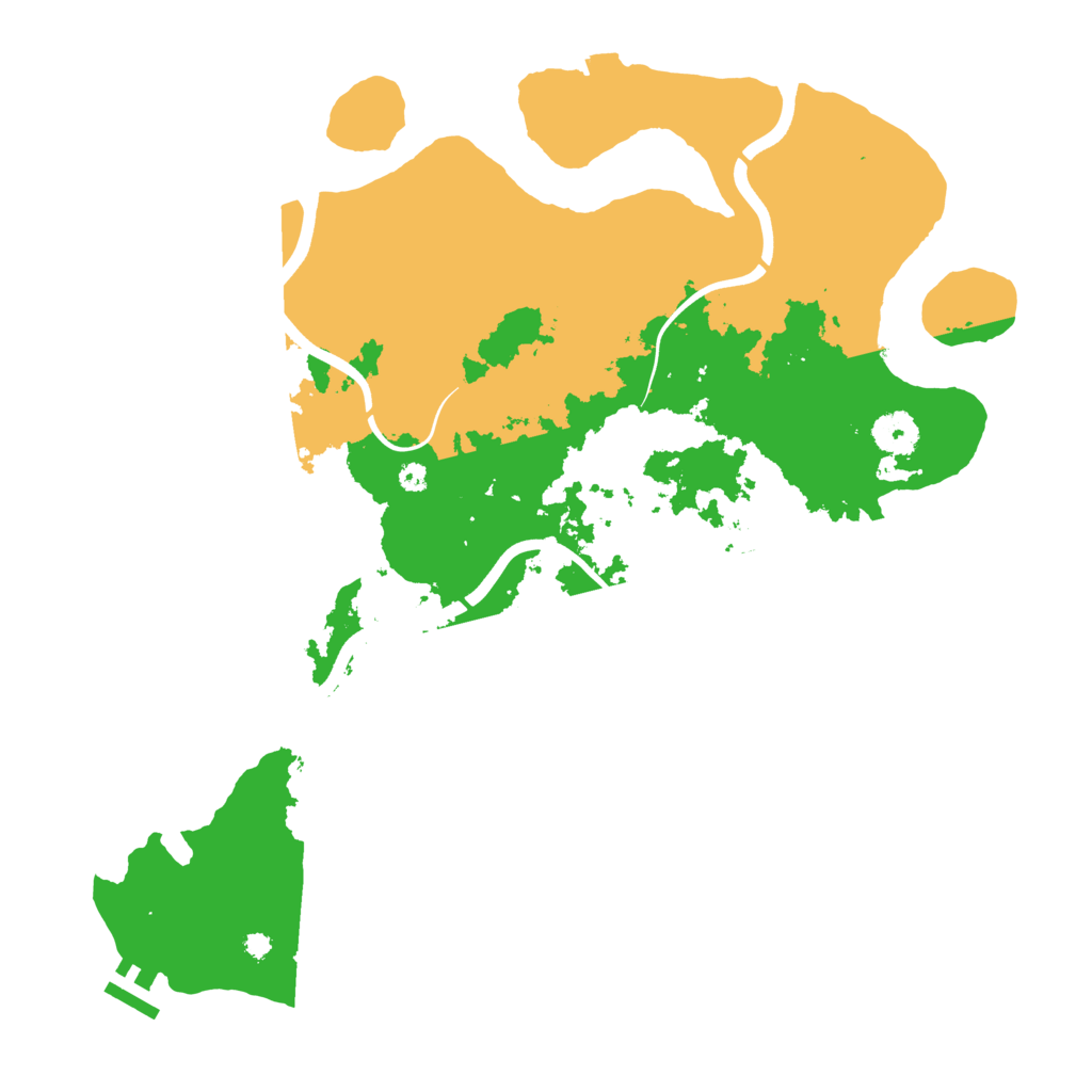 Biome Rust Map: Procedural Map, Size: 3800, Seed: 215705