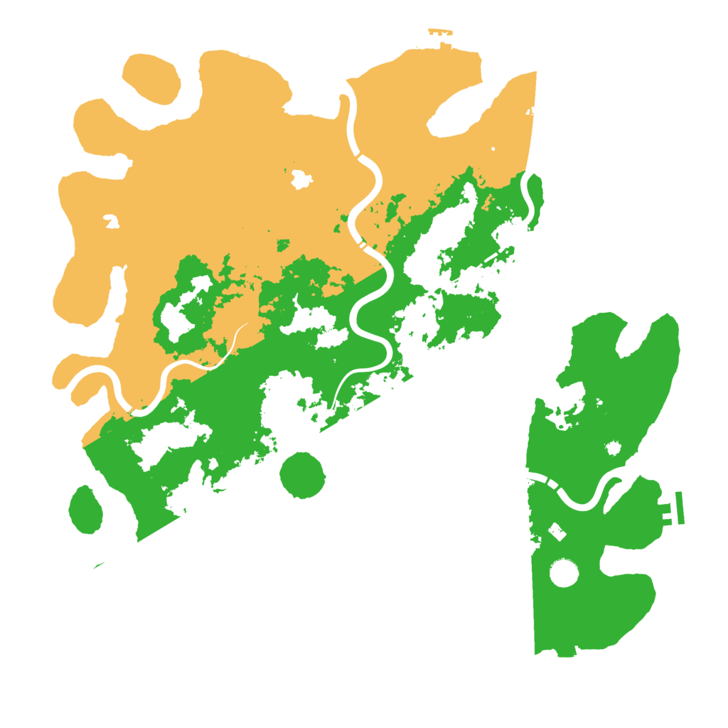 Biome Rust Map: Procedural Map, Size: 4500, Seed: 401429016