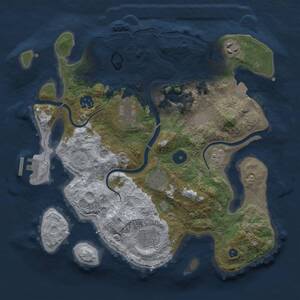 Thumbnail Rust Map: Procedural Map, Size: 3300, Seed: 479758564, 12 Monuments