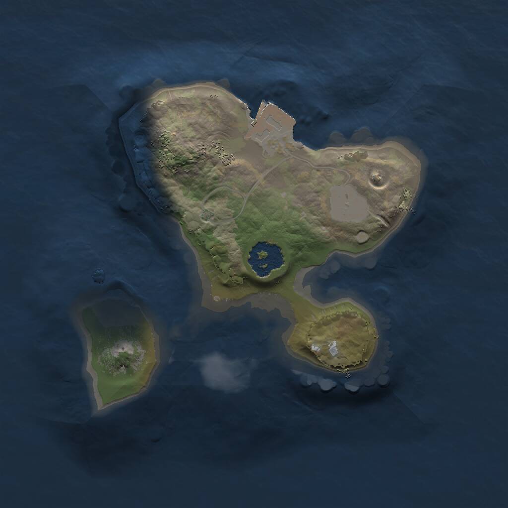 Rust Map: Procedural Map, Size: 1500, Seed: 51973, 1 Monuments