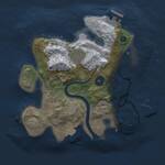 Thumbnail Rust Map: Procedural Map, Size: 2500, Seed: 1119368677, 5 Monuments