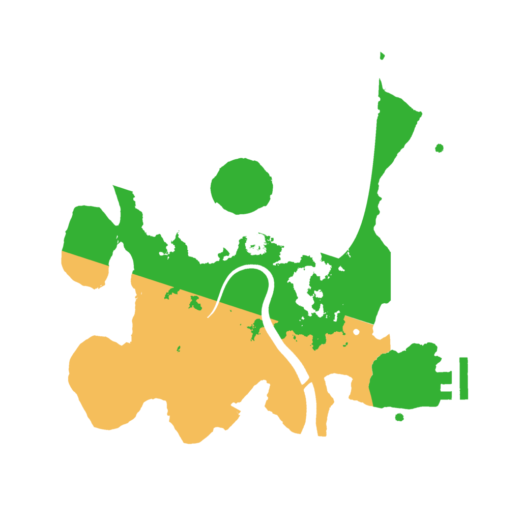 Biome Rust Map: Procedural Map, Size: 2500, Seed: 1119368677