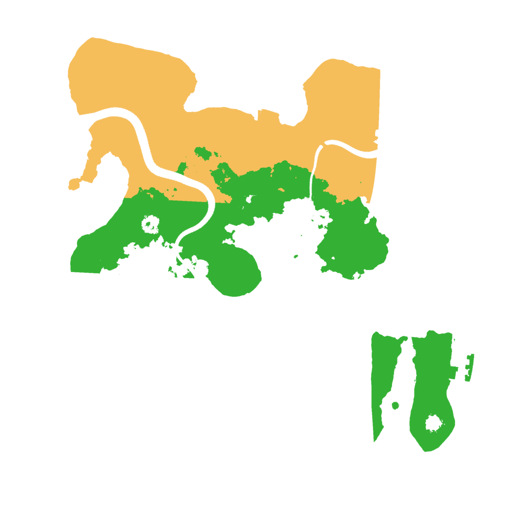 Biome Rust Map: Procedural Map, Size: 2800, Seed: 558295773