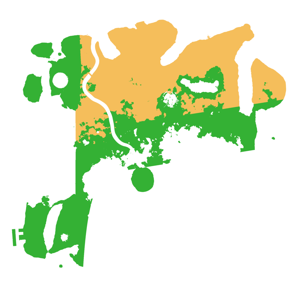 Biome Rust Map: Procedural Map, Size: 3600, Seed: 2052025