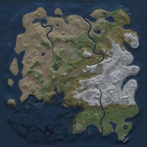 Thumbnail Rust Map: Procedural Map, Size: 4750, Seed: 530773336, 17 Monuments