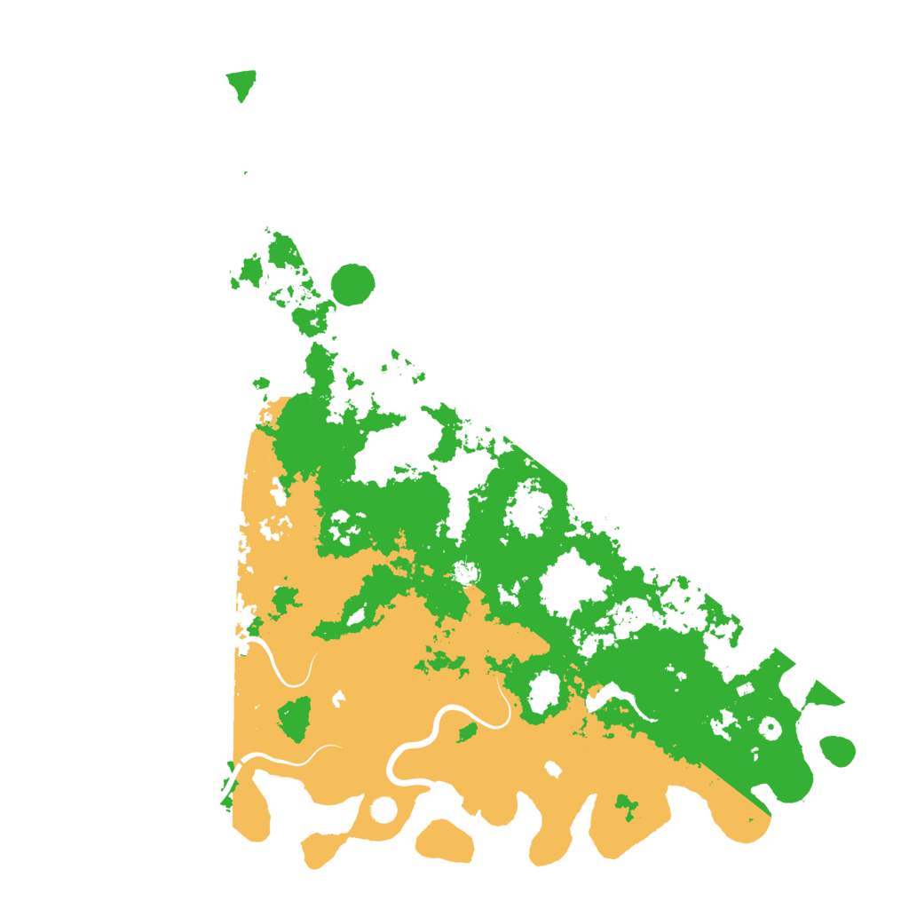 Biome Rust Map: Procedural Map, Size: 6000, Seed: 233299078