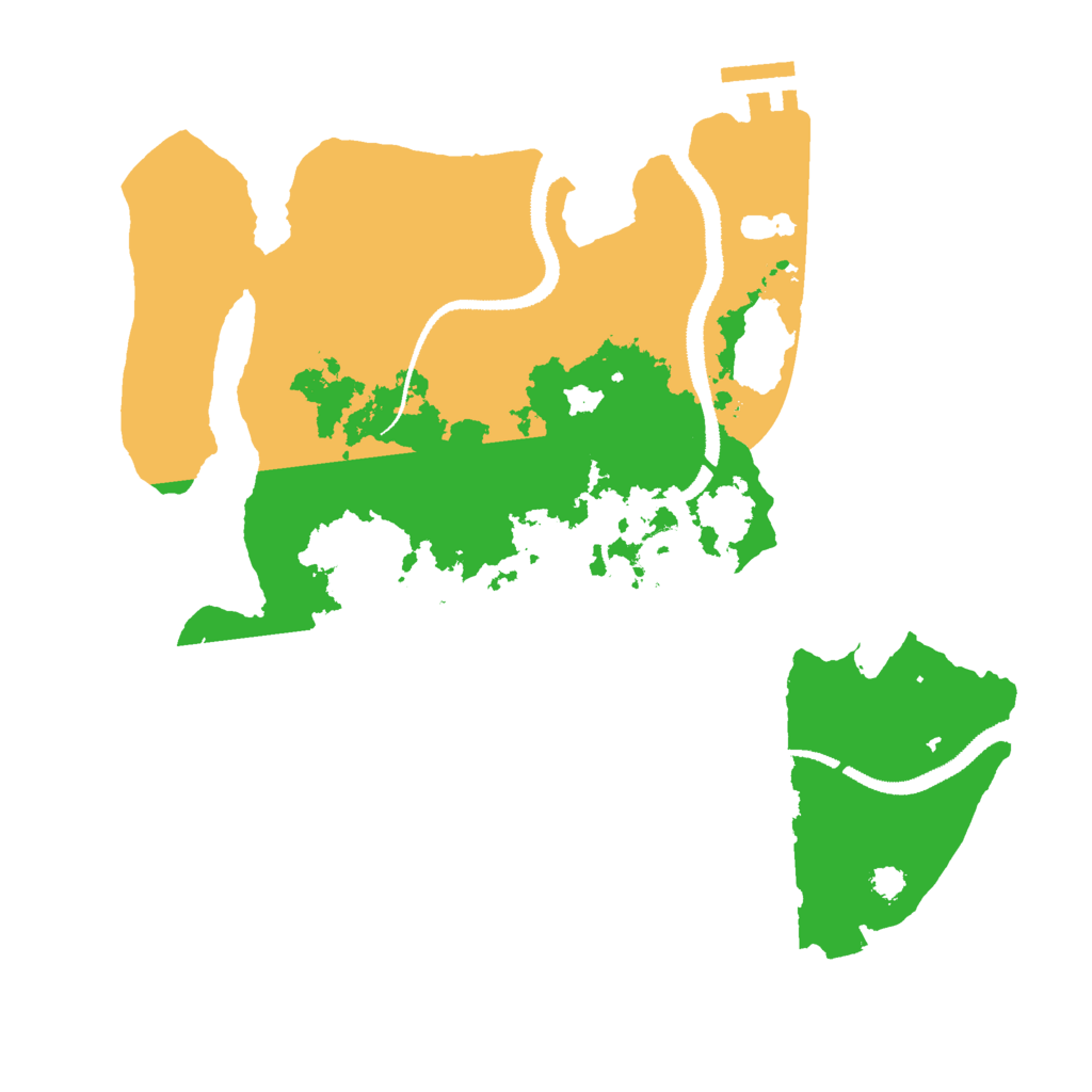 Biome Rust Map: Procedural Map, Size: 3000, Seed: 15205