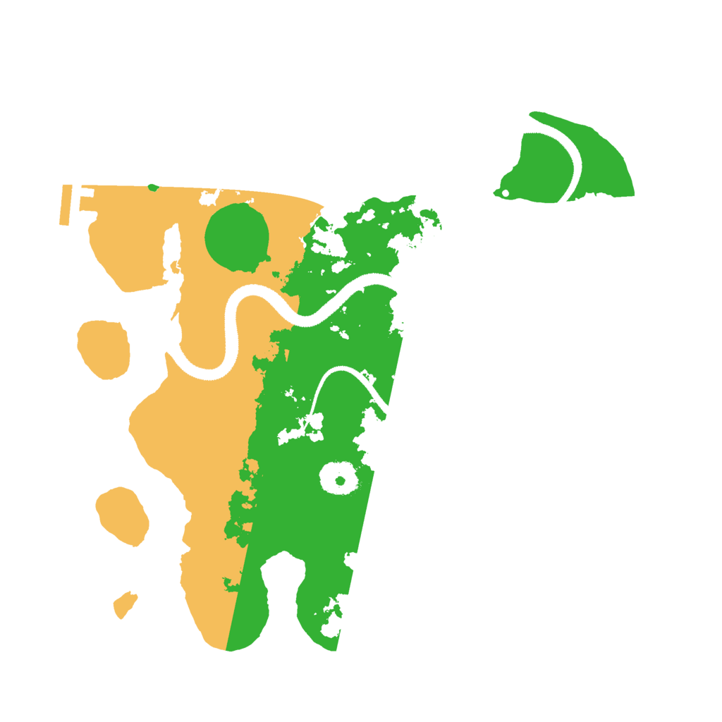 Biome Rust Map: Procedural Map, Size: 3000, Seed: 6845