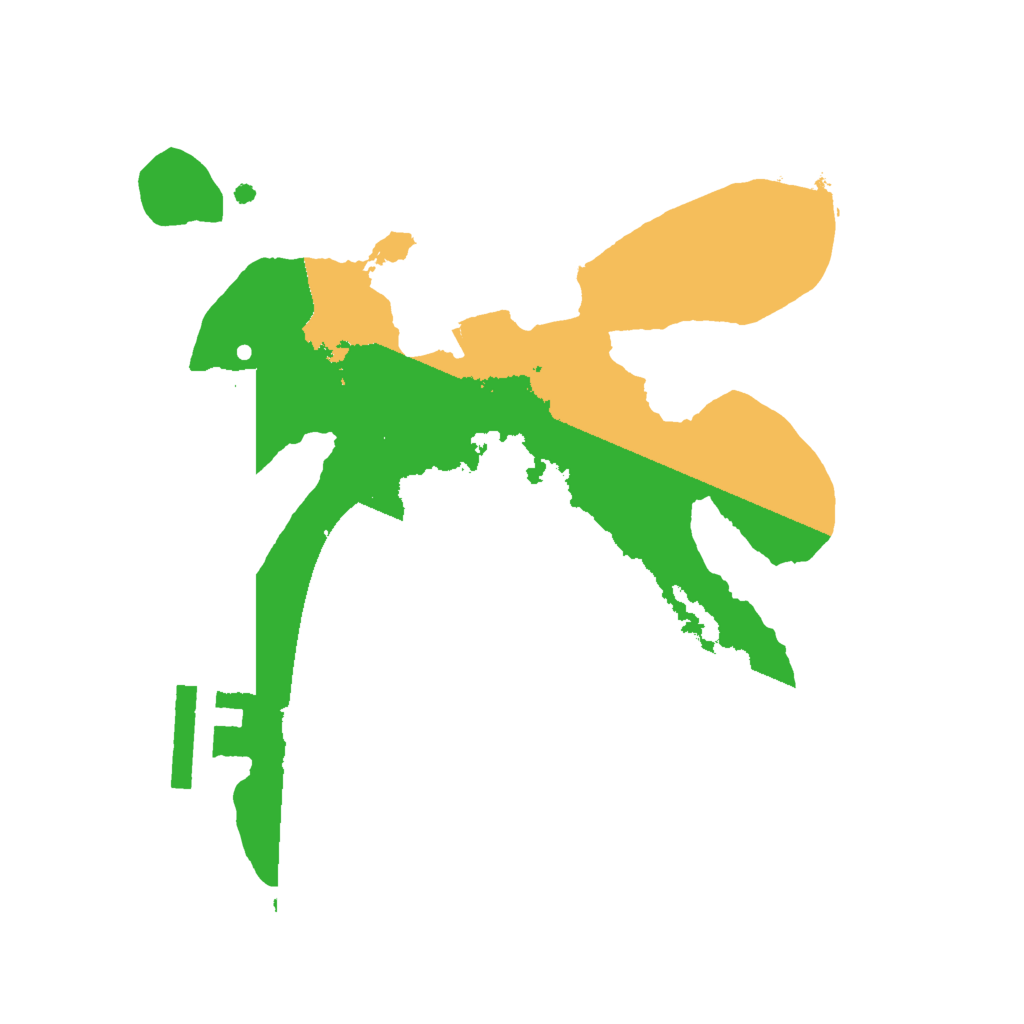 Biome Rust Map: Procedural Map, Size: 2000, Seed: 114573327