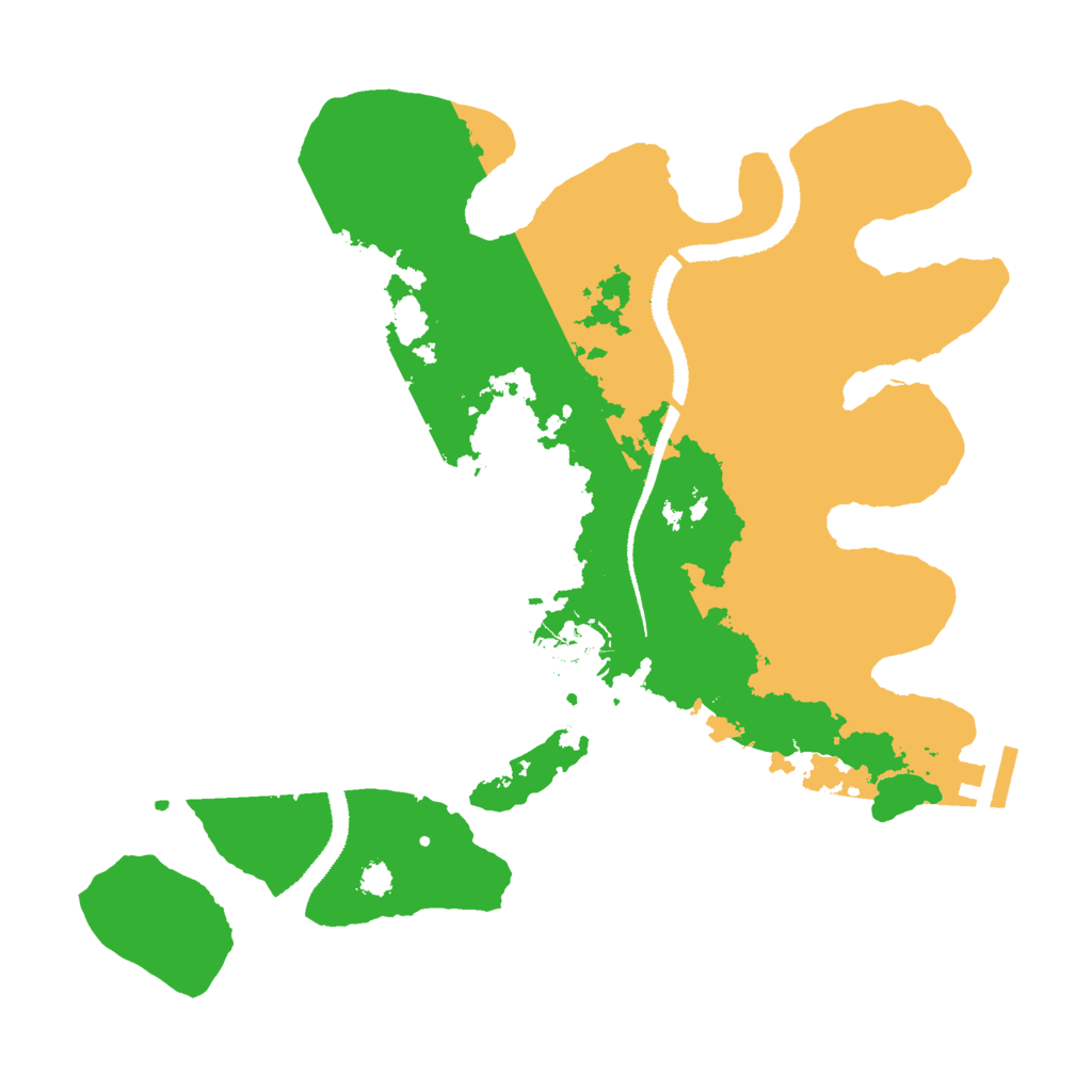Biome Rust Map: Procedural Map, Size: 3000, Seed: 776258498