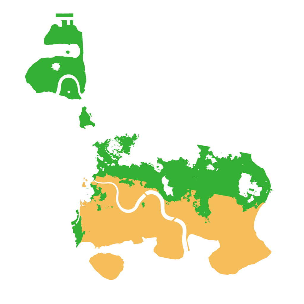 Biome Rust Map: Procedural Map, Size: 3500, Seed: 2054971437