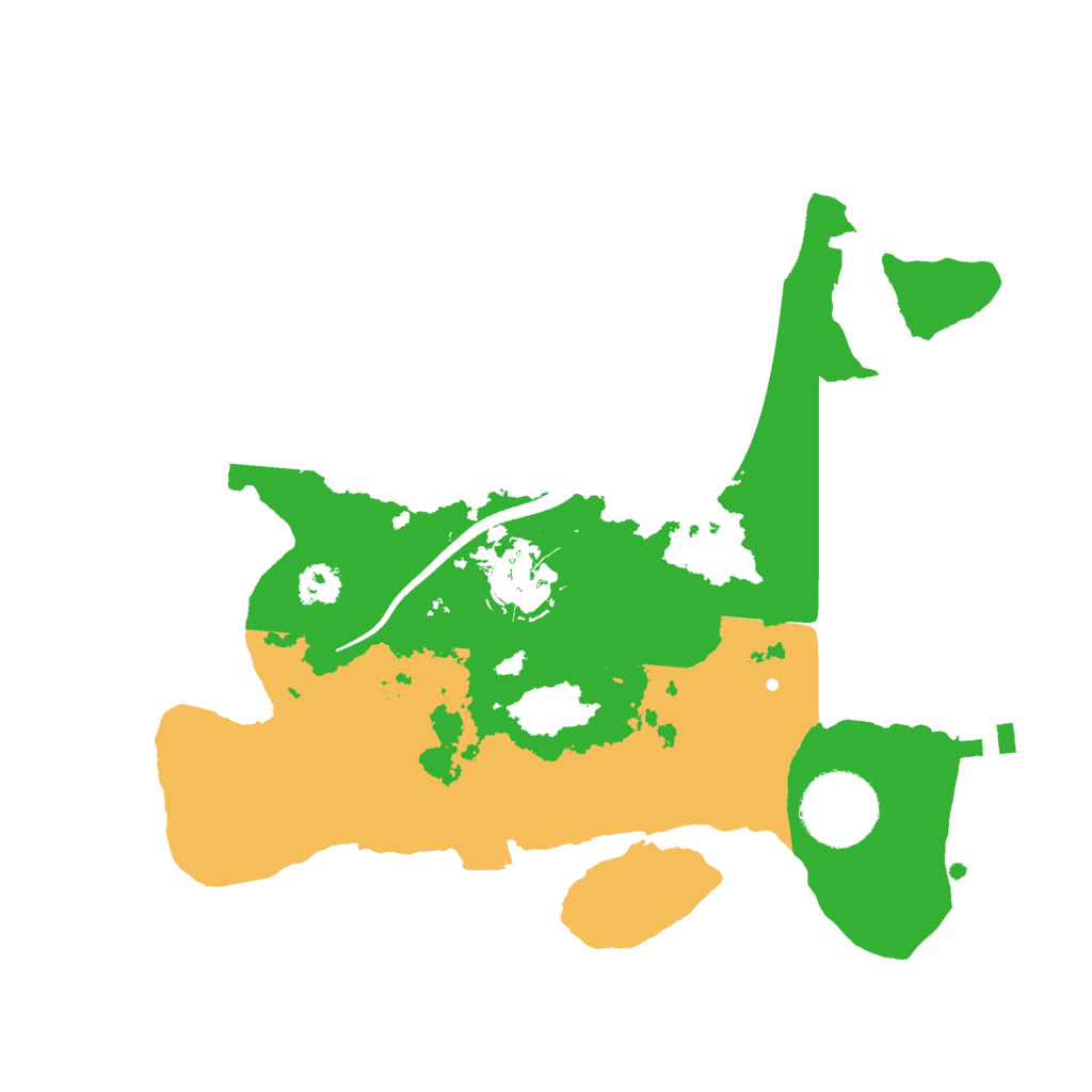 Biome Rust Map: Procedural Map, Size: 2600, Seed: 7081970