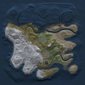 Thumbnail Rust Map: Procedural Map, Size: 2742, Seed: 1506199105, 8 Monuments