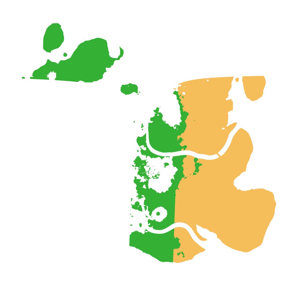 Biome Rust Map: Procedural Map, Size: 3000, Seed: 30813287