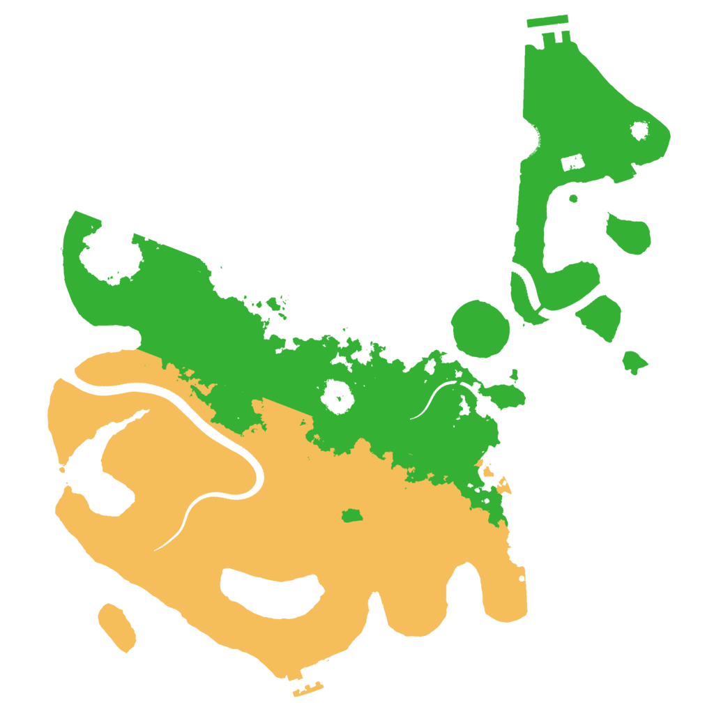 Biome Rust Map: Procedural Map, Size: 3500, Seed: 142838022