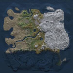 Thumbnail Rust Map: Procedural Map, Size: 3850, Seed: 470909064, 14 Monuments