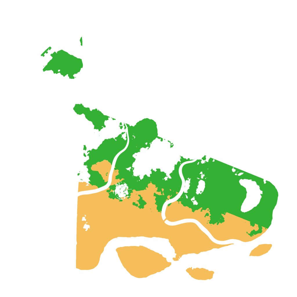 Biome Rust Map: Procedural Map, Size: 3500, Seed: 5000033