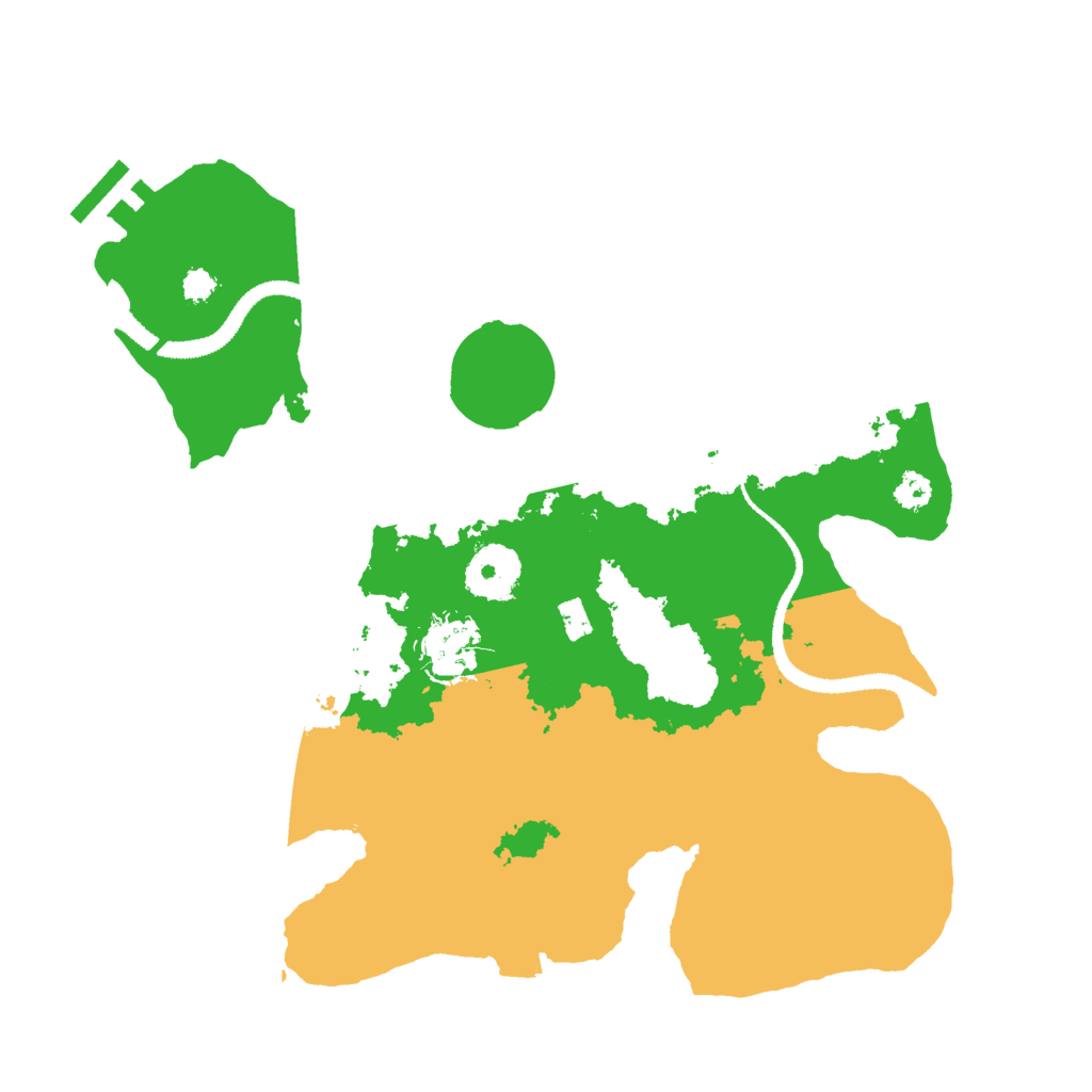 Biome Rust Map: Procedural Map, Size: 3000, Seed: 31064