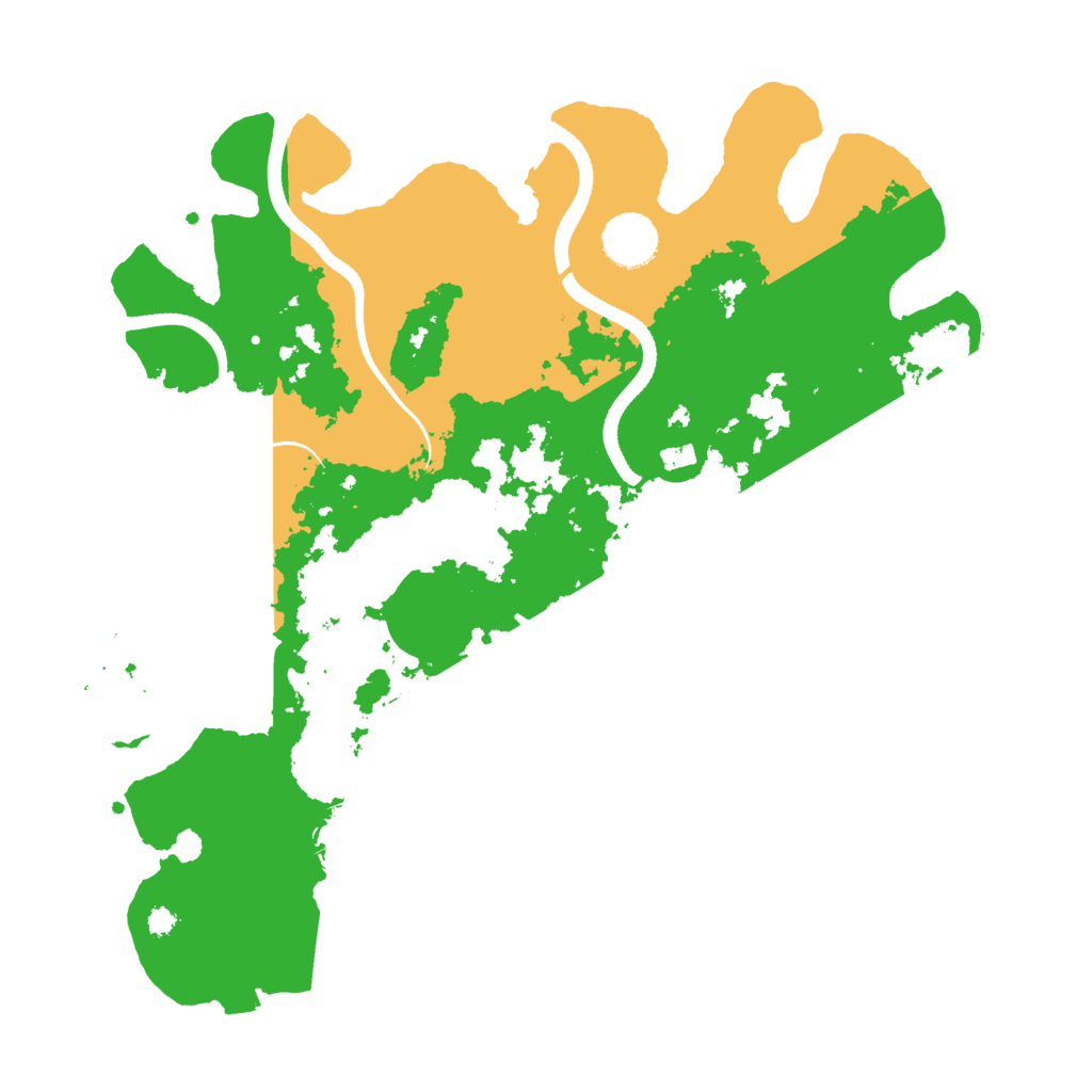 Biome Rust Map: Procedural Map, Size: 3500, Seed: 261853610
