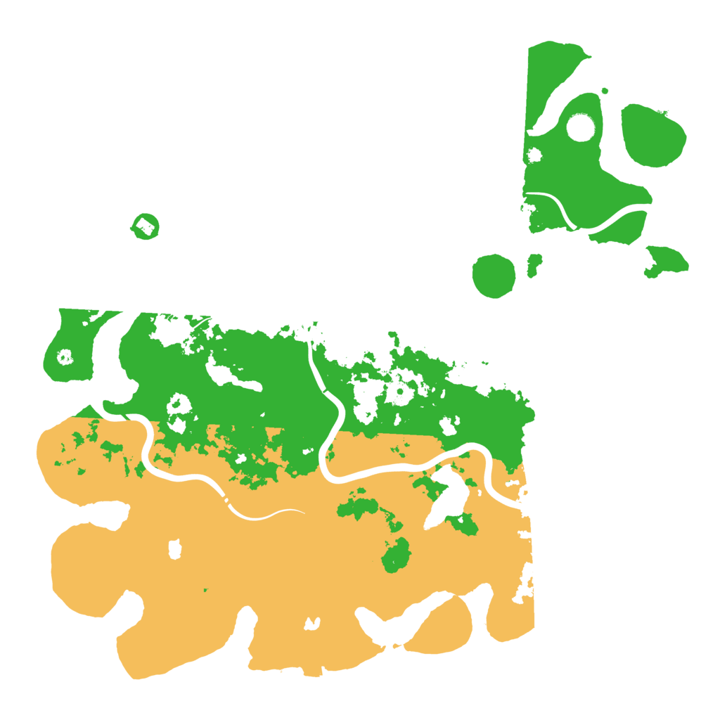 Biome Rust Map: Procedural Map, Size: 4500, Seed: 68299496