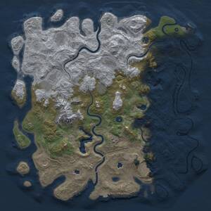 Thumbnail Rust Map: Procedural Map, Size: 5000, Seed: 187718, 15 Monuments