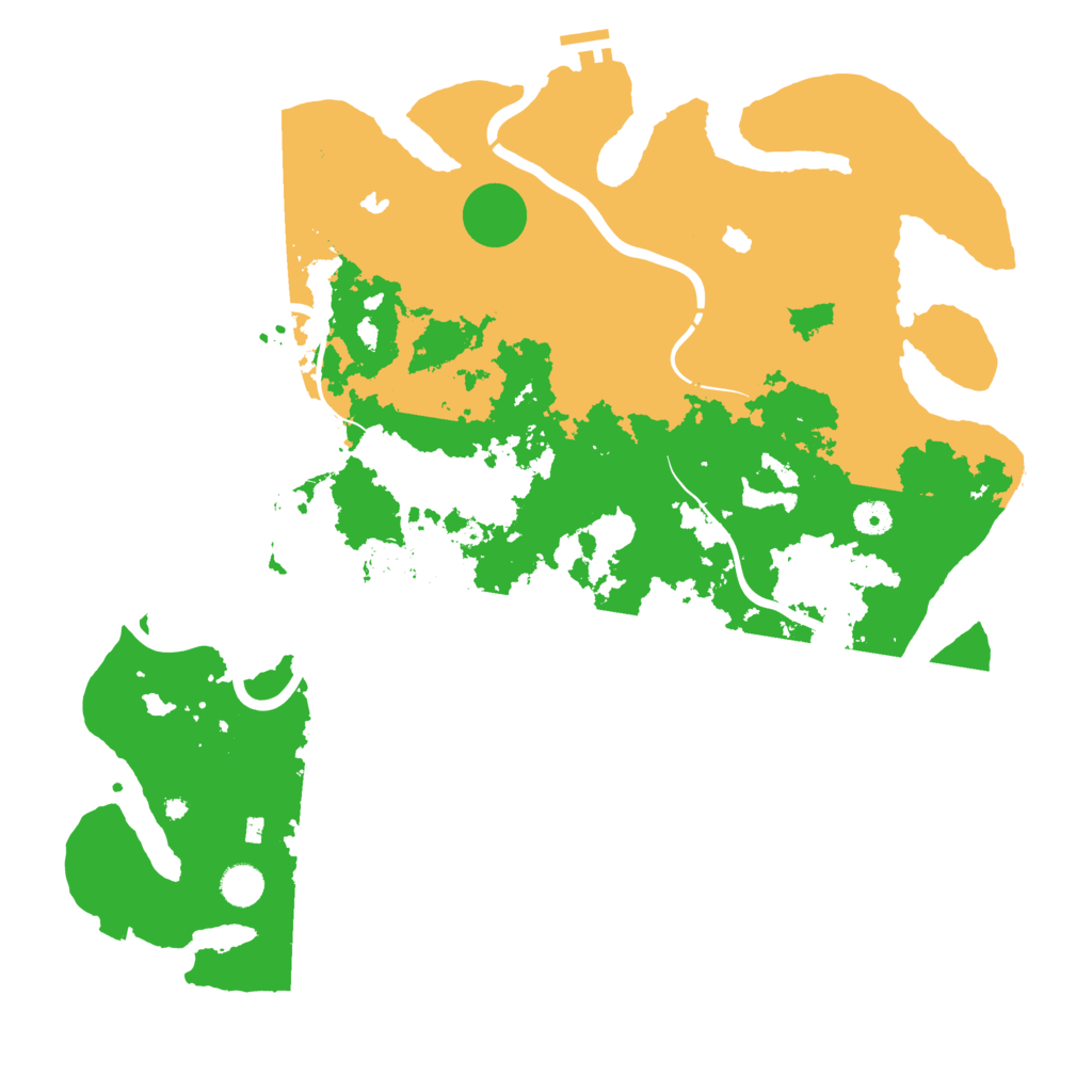 Biome Rust Map: Procedural Map, Size: 4500, Seed: 69696970
