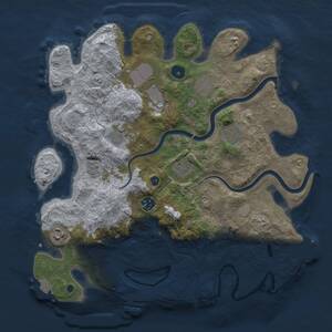Thumbnail Rust Map: Procedural Map, Size: 3700, Seed: 220138160, 14 Monuments