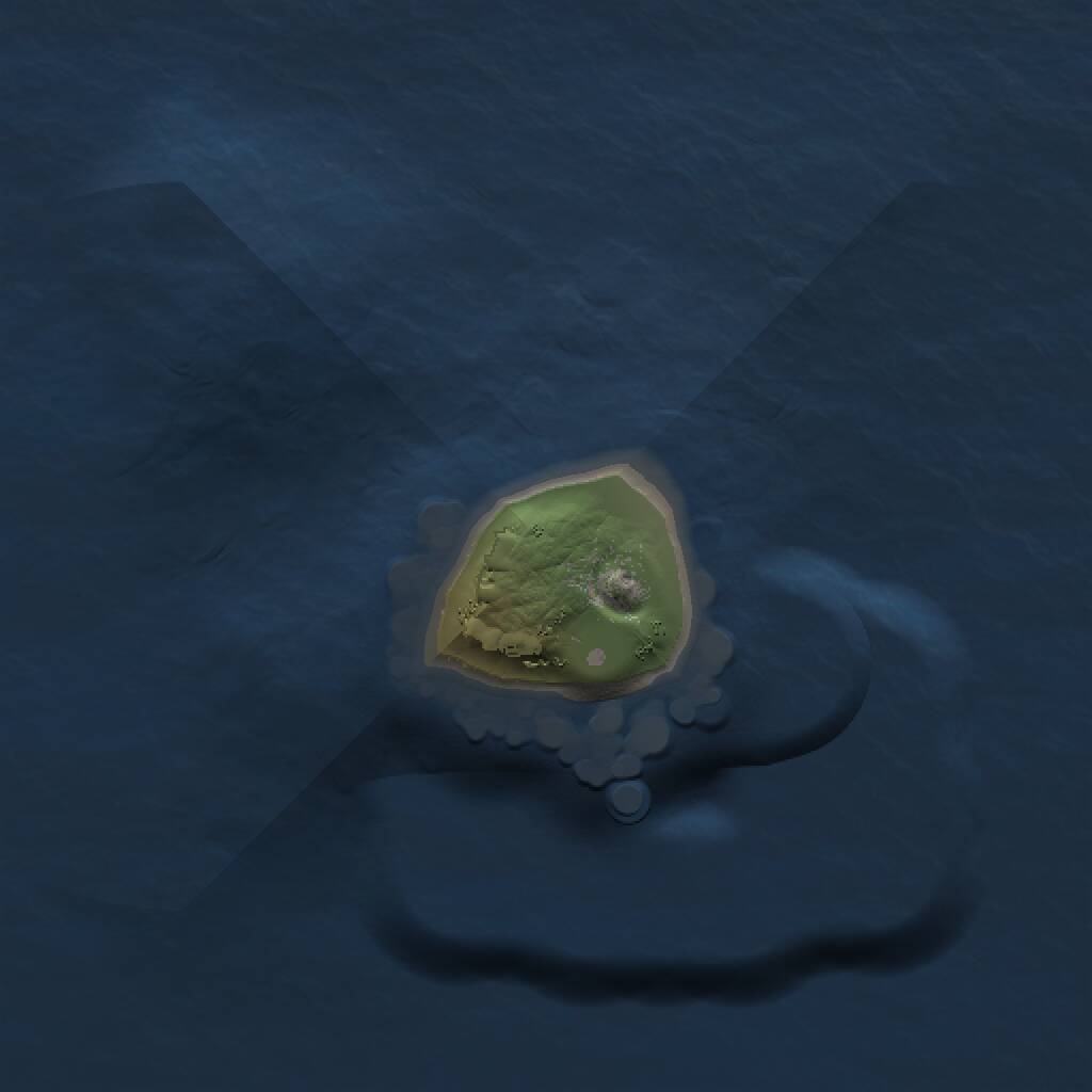 Rust Map: Procedural Map, Size: 1000, Seed: 842521165, 1 Monuments