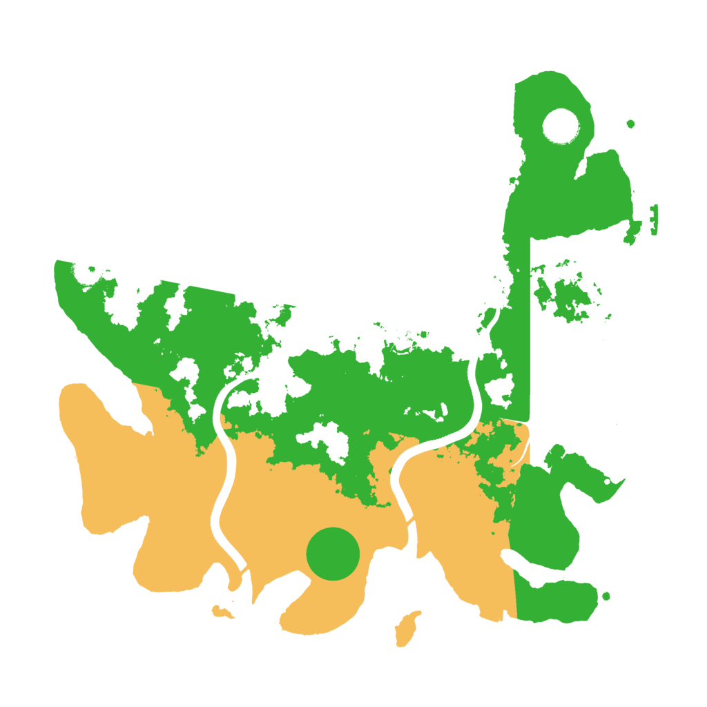 Biome Rust Map: Procedural Map, Size: 3500, Seed: 337453174