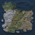 Thumbnail Rust Map: Procedural Map, Size: 4500, Seed: 697274716, 17 Monuments