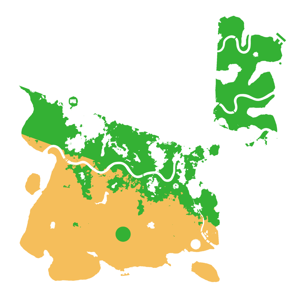 Biome Rust Map: Procedural Map, Size: 5200, Seed: 755462190