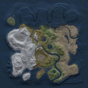 Thumbnail Rust Map: Procedural Map, Size: 2800, Seed: 12698937, 9 Monuments