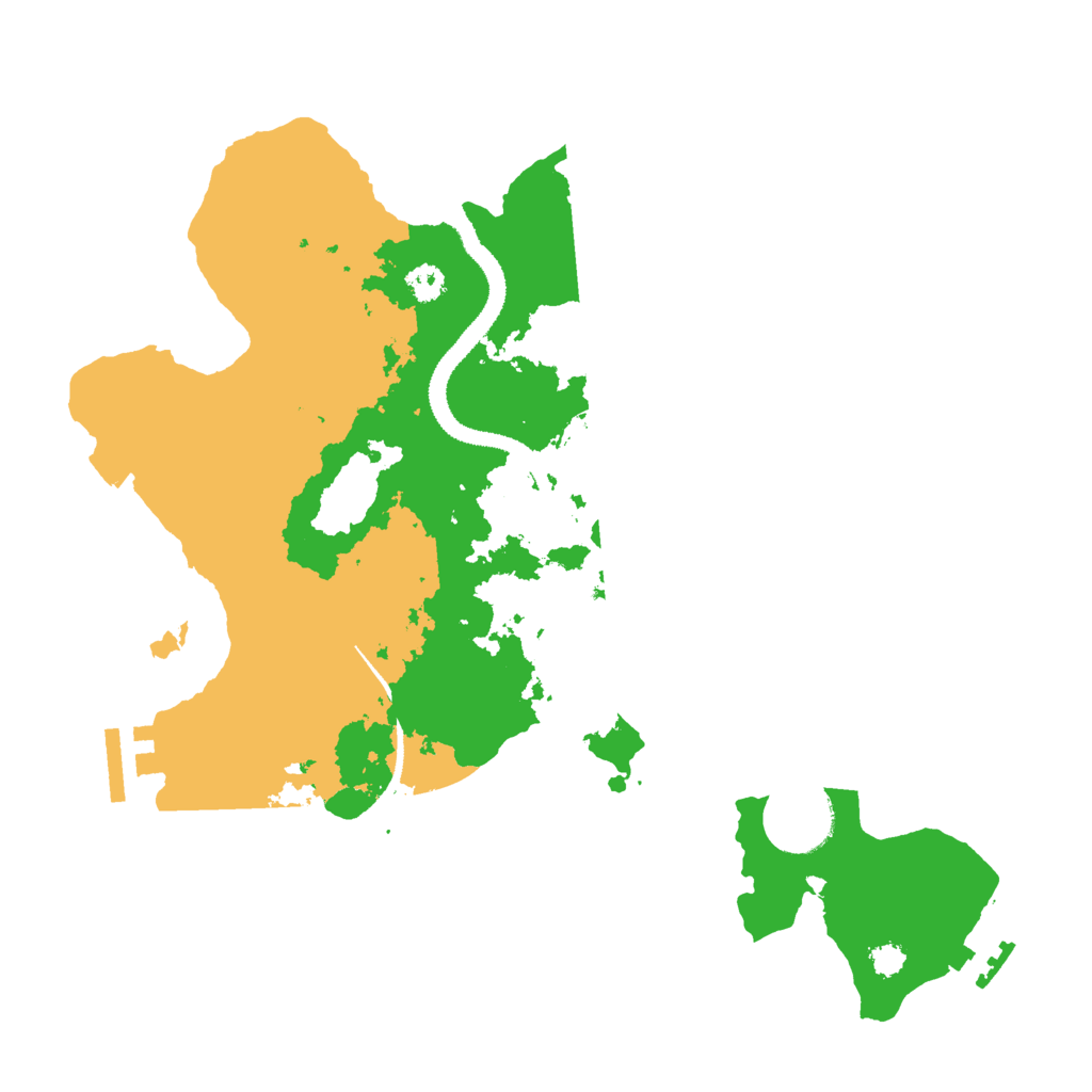 Biome Rust Map: Procedural Map, Size: 3000, Seed: 671152622