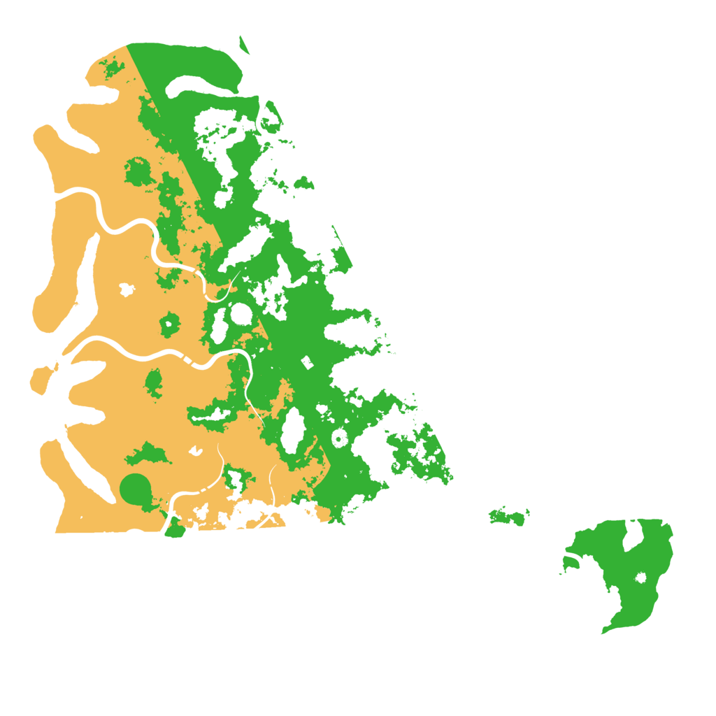 Biome Rust Map: Procedural Map, Size: 6000, Seed: 4567835