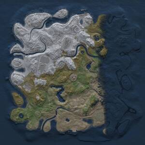 Thumbnail Rust Map: Procedural Map, Size: 4250, Seed: 166686967, 13 Monuments
