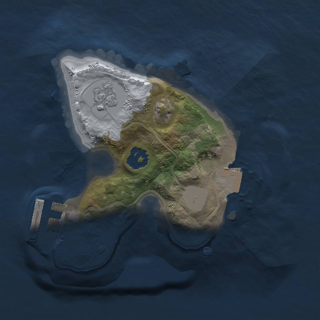 Rust Map: Procedural Map, Size: 1499, Seed: 55, 3 Monuments