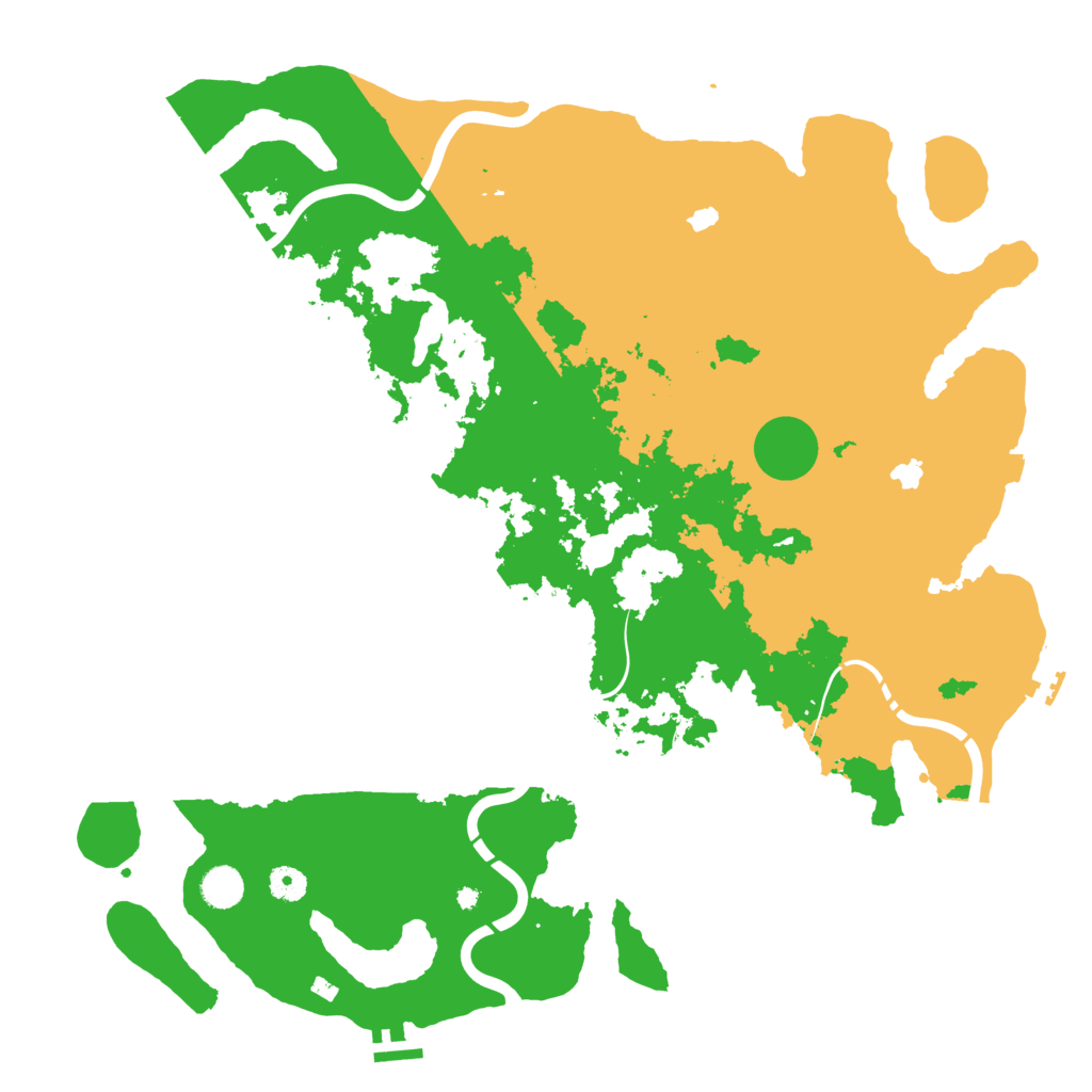 Biome Rust Map: Procedural Map, Size: 4500, Seed: 446797312