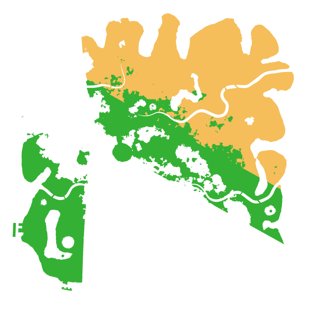 Biome Rust Map: Procedural Map, Size: 4500, Seed: 10221964