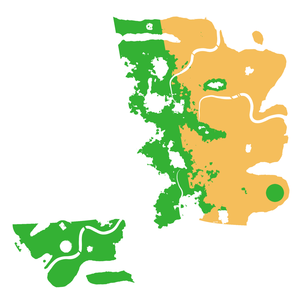 Biome Rust Map: Procedural Map, Size: 4500, Seed: 5012025
