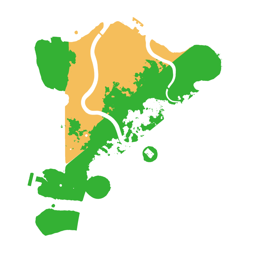 Biome Rust Map: Procedural Map, Size: 3000, Seed: 1745916463
