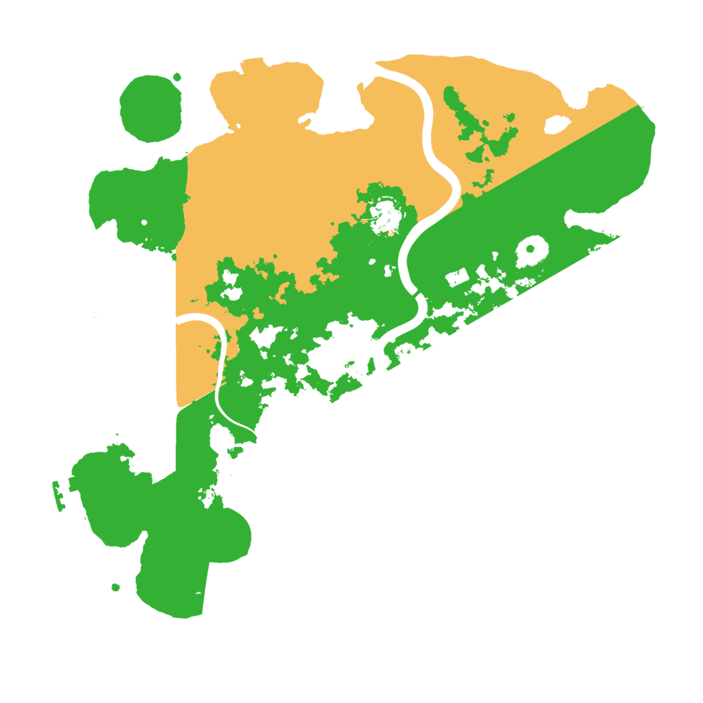 Biome Rust Map: Procedural Map, Size: 3500, Seed: 2086396364