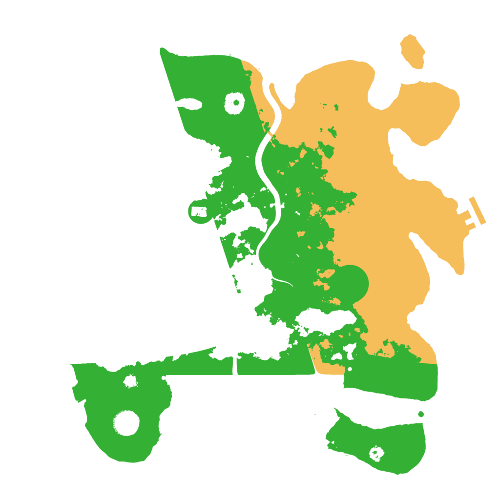 Biome Rust Map: Procedural Map, Size: 3500, Seed: 878976445