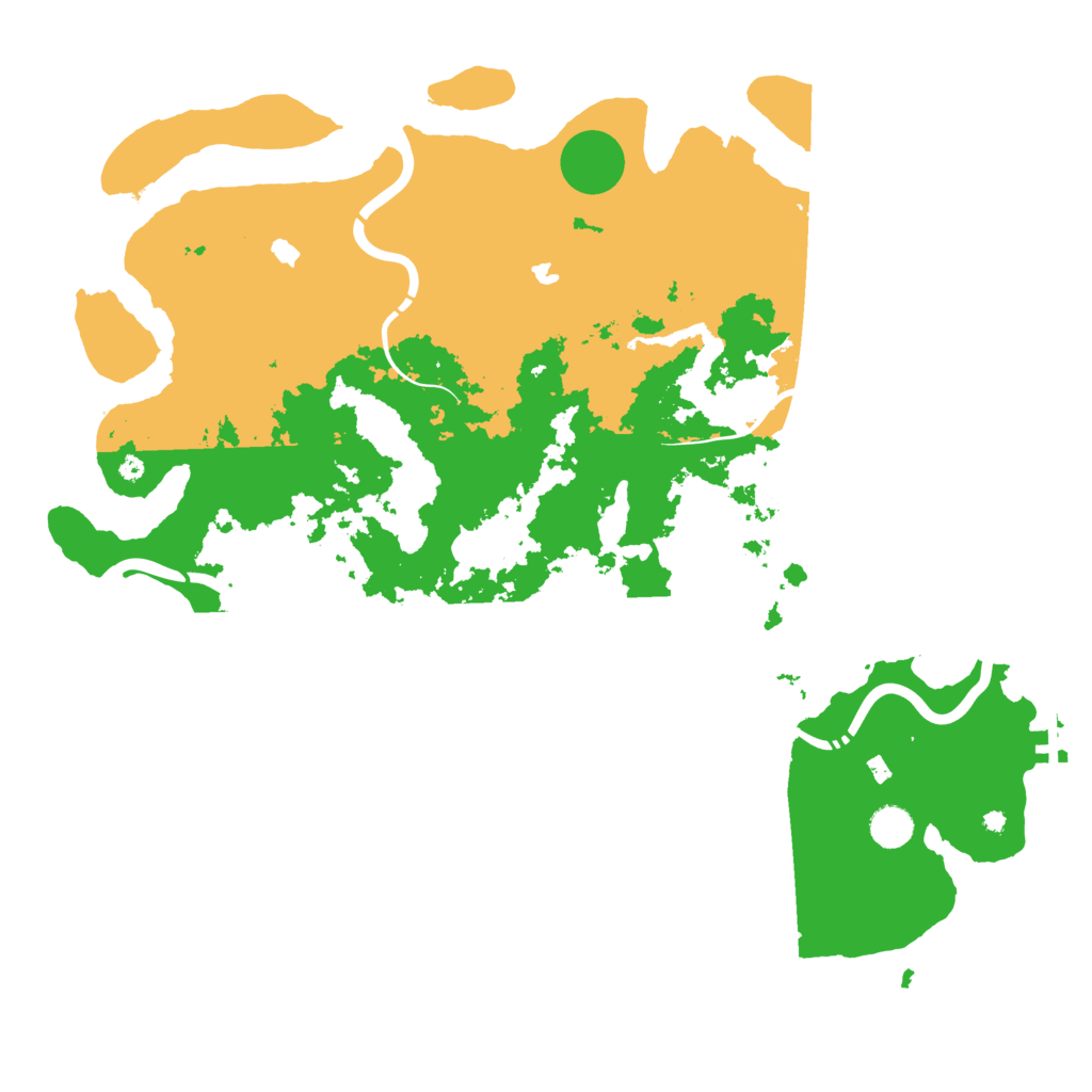 Biome Rust Map: Procedural Map, Size: 4500, Seed: 2102270591