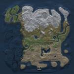 Thumbnail Rust Map: Procedural Map, Size: 4000, Seed: 1339251217, 14 Monuments