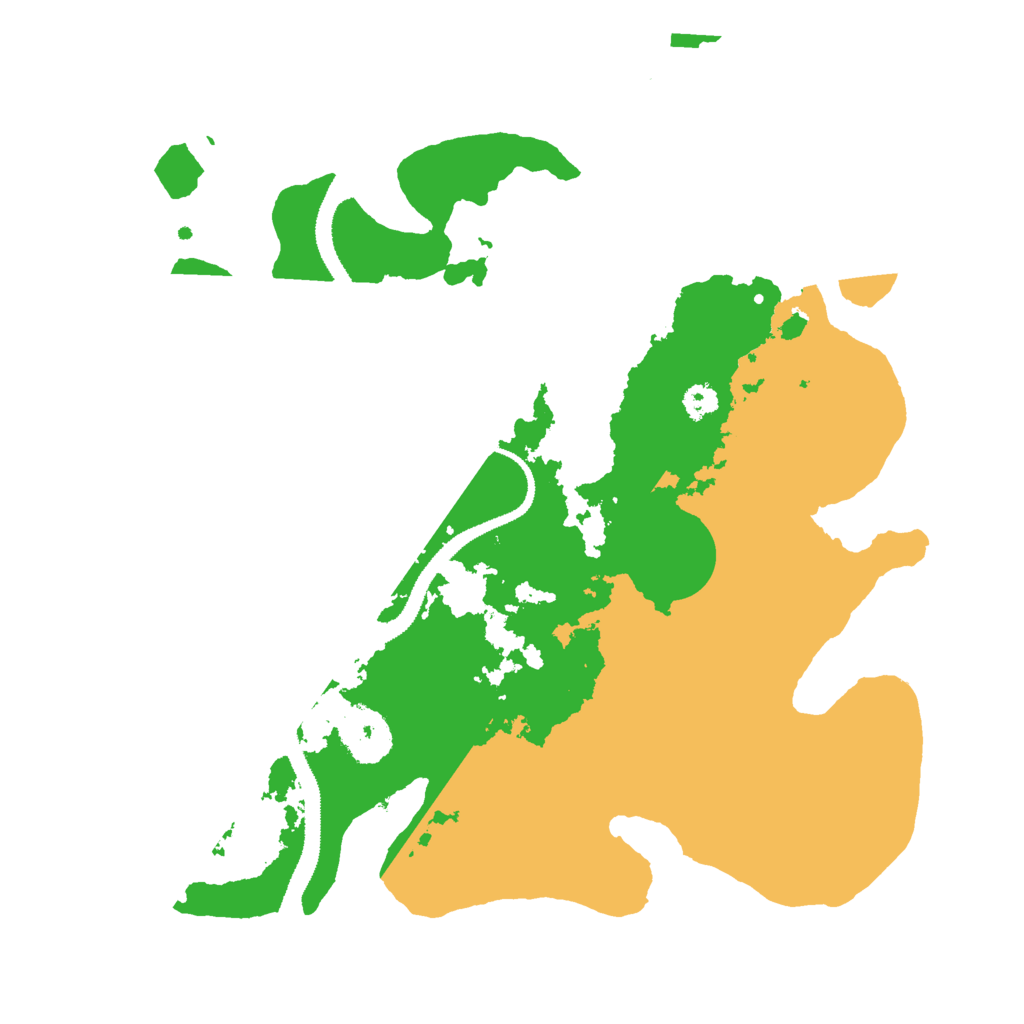 Biome Rust Map: Procedural Map, Size: 3000, Seed: 59551